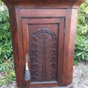 Small oak hanging corner cupboard – 18th century corner cupboard Antique Cupboards