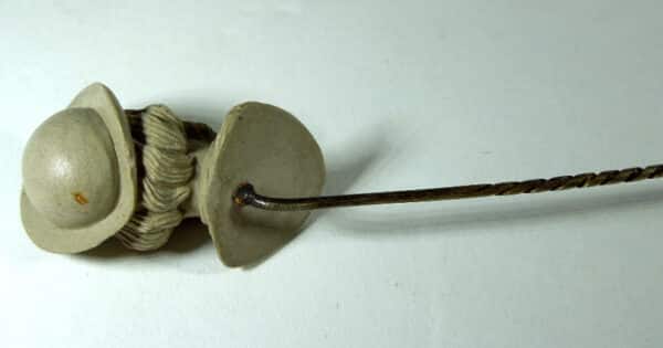 Antique Hand Carved Lava Stick Pin Antique Jewellery Antique Jewellery 7