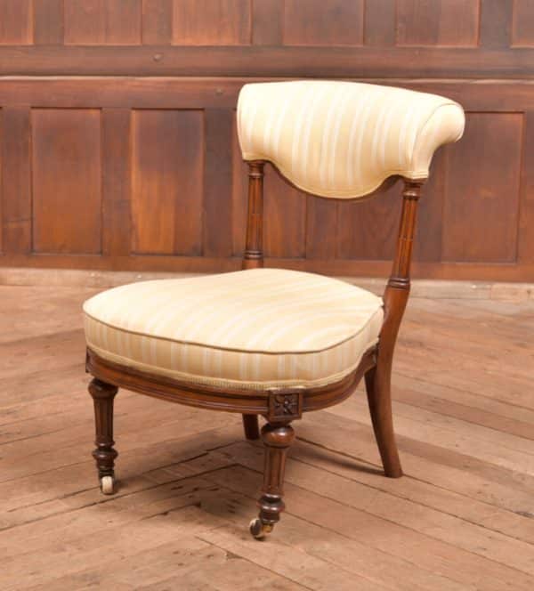 Edwardian Walnut Nursing Chair SAI2514 Antique Chairs 4