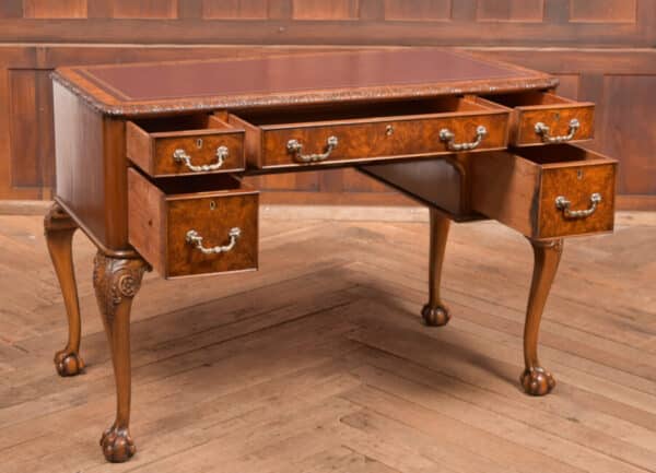 Edwardian Burr Walnut Writing Desk SAI2521 Antique Desks 12