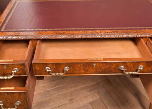 Edwardian Burr Walnut Writing Desk SAI2521 Antique Desks 13