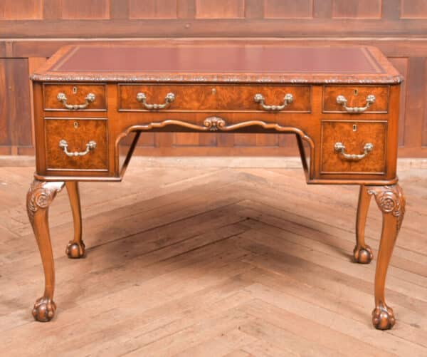 Edwardian Burr Walnut Writing Desk SAI2521 Antique Desks 3