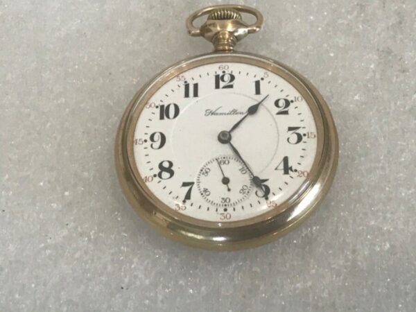 Hamilton pocket watch gold plated case Miscellaneous 3