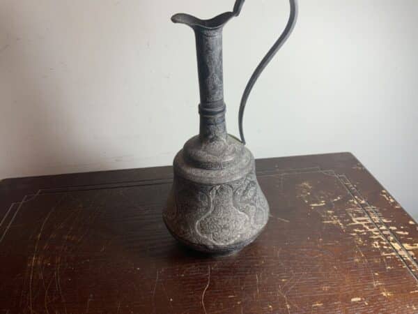 Persian Silver Ewer stunning work Antique Silver 10