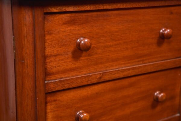 Victorian Mahogany Secretaire Wellington Chest SAI2755 - Image 3