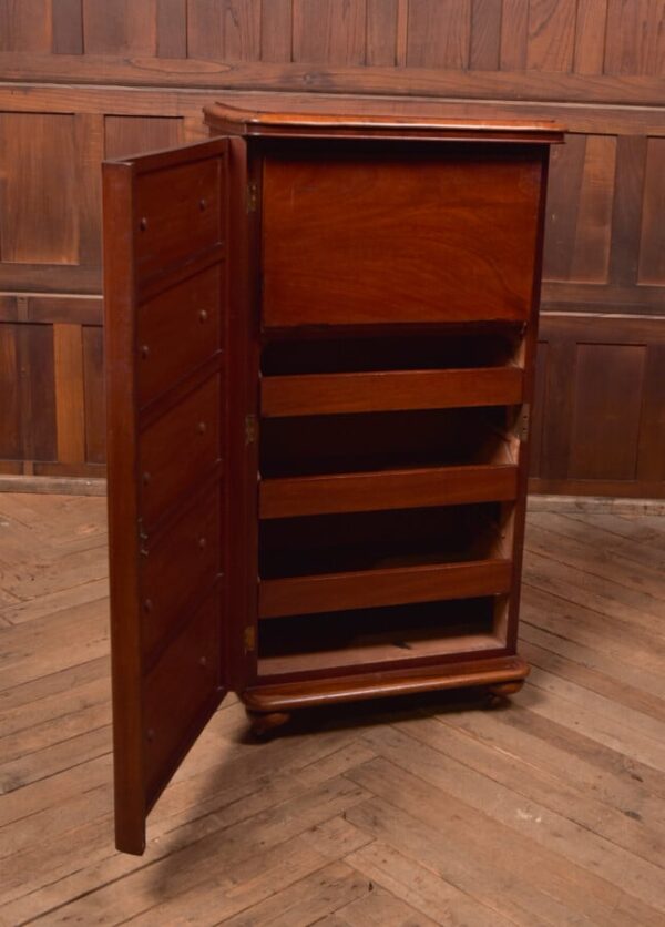 Victorian Mahogany Secretaire Wellington Chest SAI2755 - Image 6