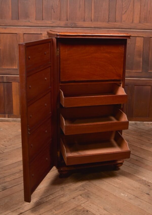 Victorian Mahogany Secretaire Wellington Chest SAI2755 - Image 13