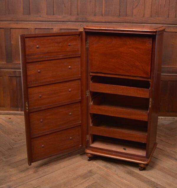 Victorian Mahogany Secretaire Wellington Chest SAI2755 - Image 14