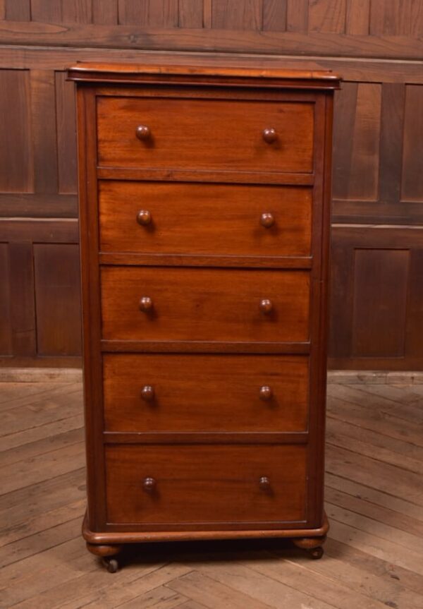 Victorian Mahogany Secretaire Wellington Chest SAI2755 - Image 19