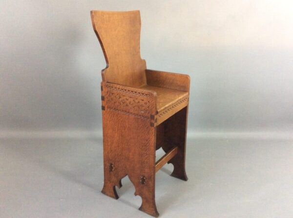 Arts & Crafts Childs Correction / Deportment Chair Astley Paston Cooper Antique Chairs 3