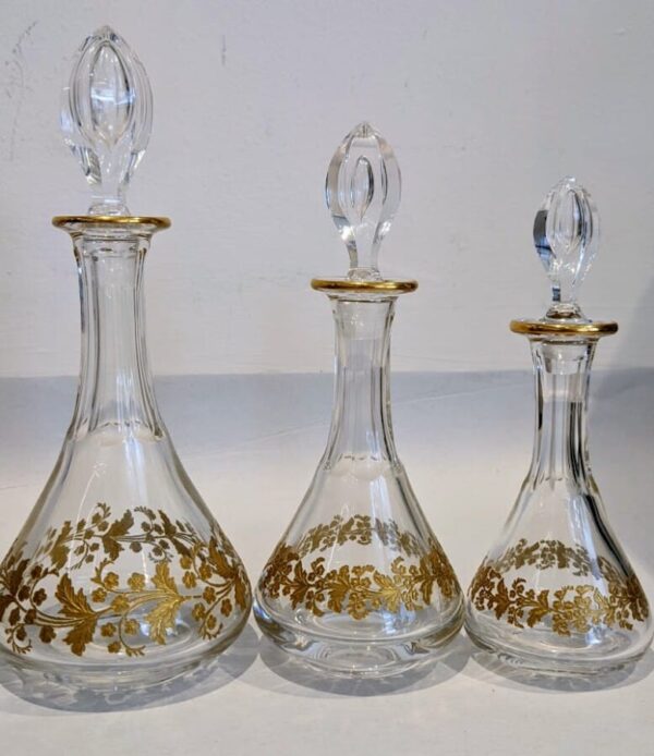 St Louis set 3 Perfume Bottles Crystal Glass Miscellaneous 4