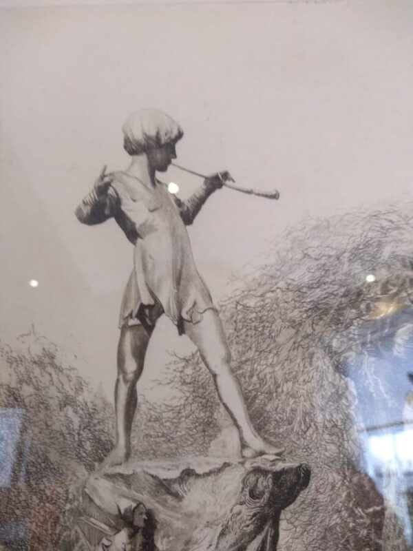 The Peter Pan Statue In Kensington Gardens, London. Etching Signed and Titled in Pencil by the Artist etching Miscellaneous 4