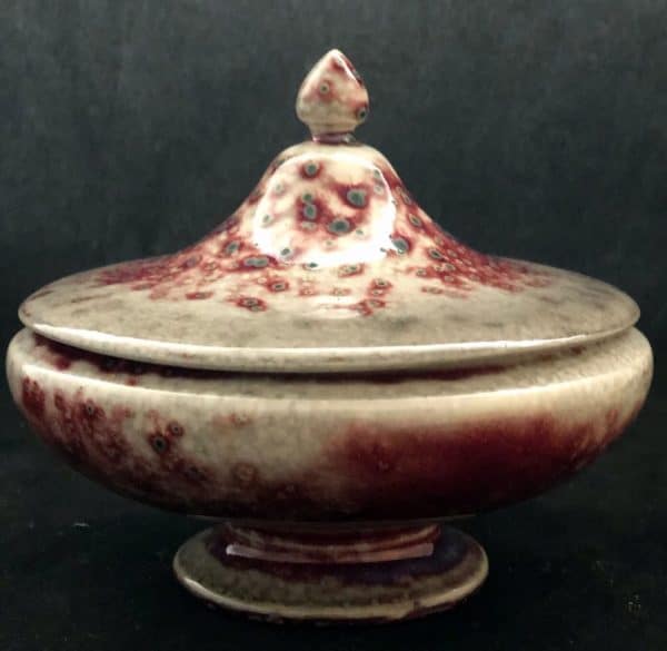 Ruskin, High, Fired, Lidded, Jar Miscellaneous 5