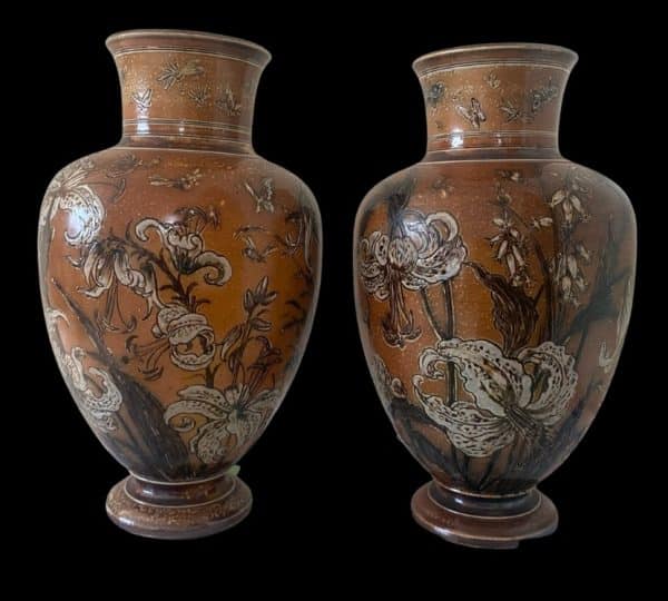 Pair, of, Martin, Brothers, Vases Miscellaneous 6