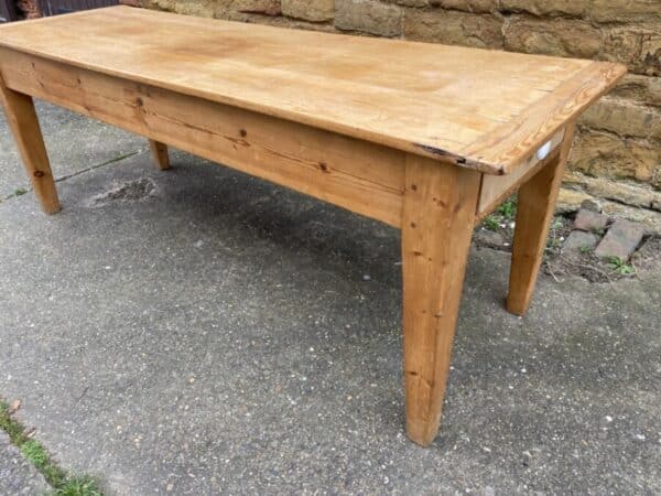 Antique Pine Farmhouse Refectory Dining Table, c 1880 Dining Miscellaneous 5