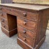 Antique Oak & Mahogany Shop Counter Desk, c 1860 - Image 3