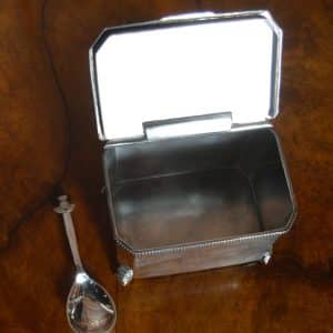 Edwardian Epns Tea Caddy SAI2878 Miscellaneous