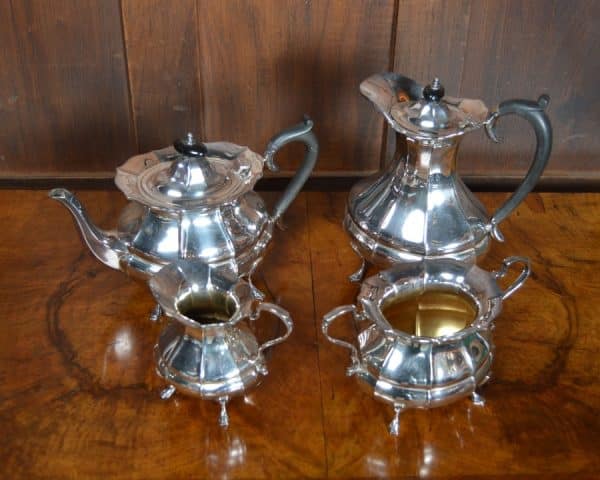 Edwardian Four Piece EPNS Tea Set SAI2877 EPNS Miscellaneous 4