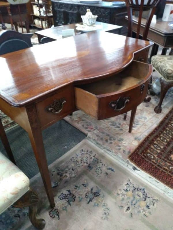 19th C. Sheraton Style Desk Inlaid Mahogany Desk Miscellaneous 4