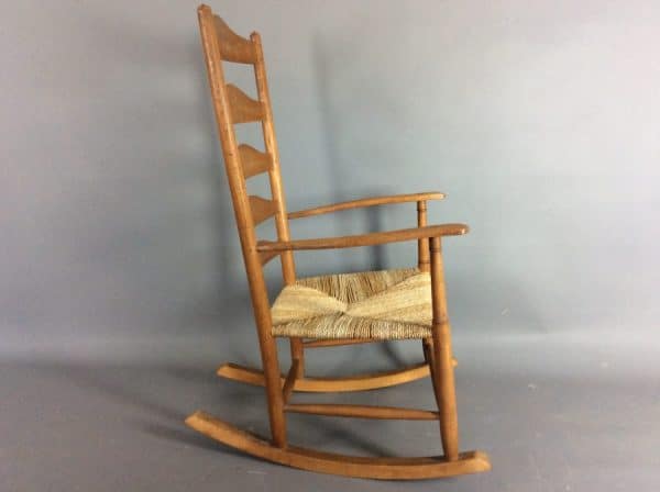 Arts & Crafts Rocking Chair by Dicon Nance of St Ives c1950's - Image 2