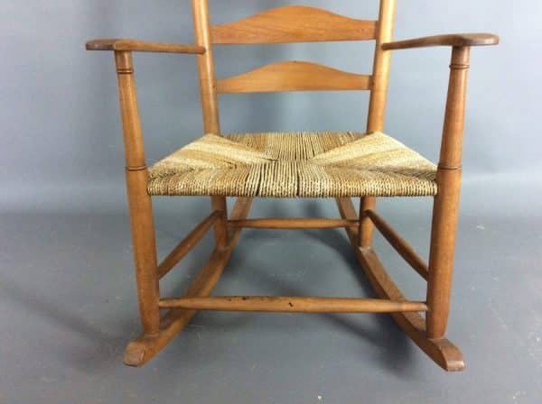 Arts & Crafts Rocking Chair by Dicon Nance of St Ives c1950’s cotswold school Antique Chairs 6