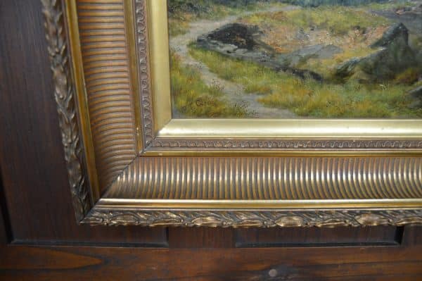 Frank Thomas Carter Landscape Oil Painting SAI2982 Antique Art 14