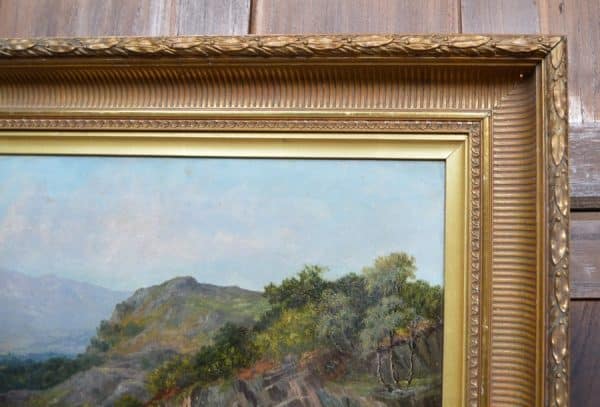 Frank Thomas Carter Landscape Oil Painting SAI2982 Antique Art 6