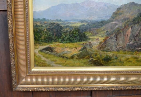 Frank Thomas Carter Landscape Oil Painting SAI2982 Antique Art 4