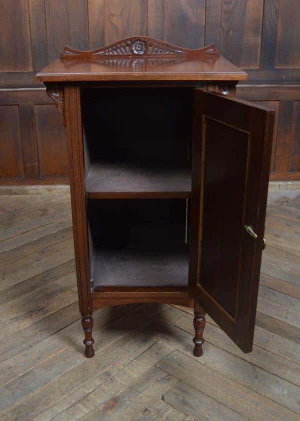 Edwardian Walnut Bedside Cabinet/ Pot Cupboard SAI3002 Antique Cupboards 7