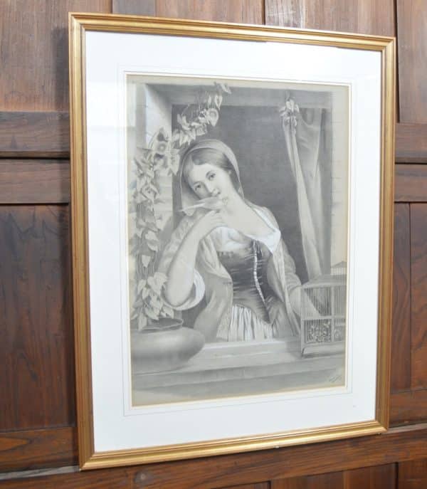 Framed Pencil Drawing By Miss Smith SAI3015 - Image 8