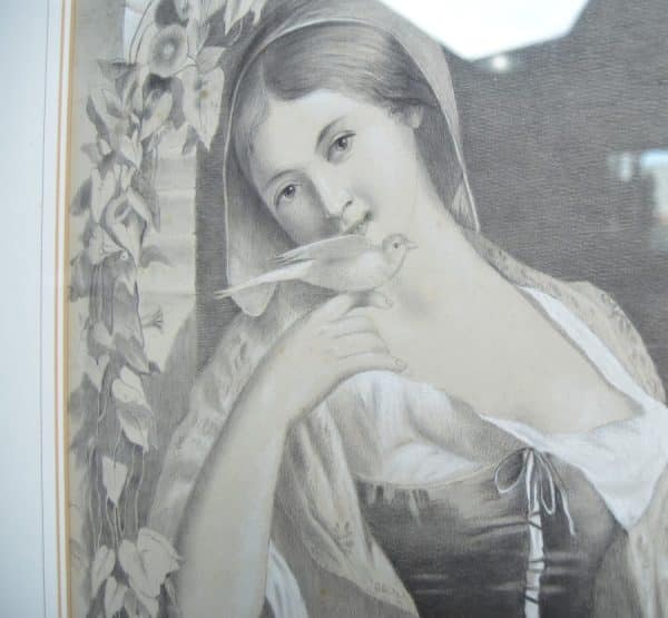 Framed Pencil Drawing By Miss Smith SAI3015 - Image 6