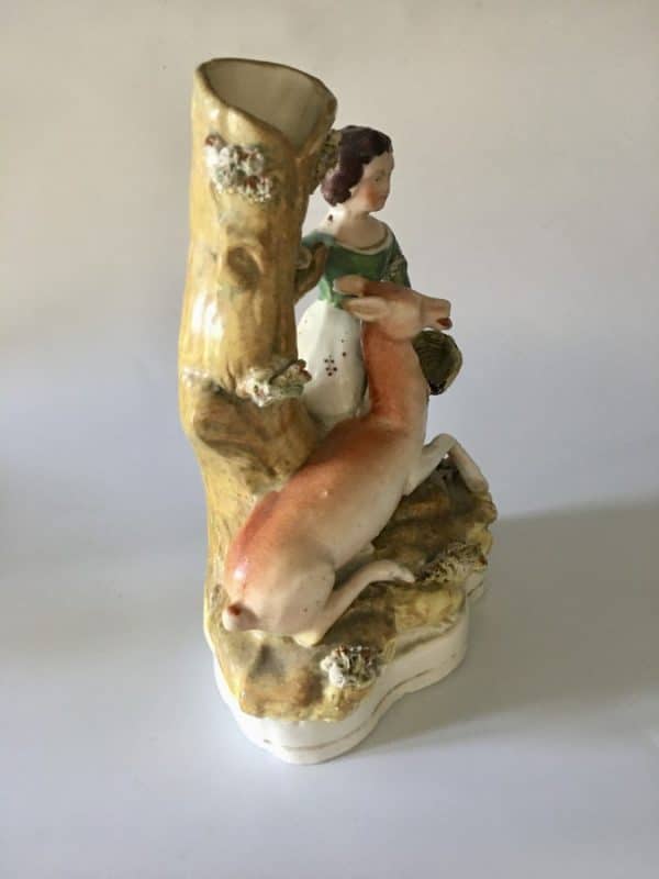 Staffordshire Pottery Spill Vase Antique Ceramics 7