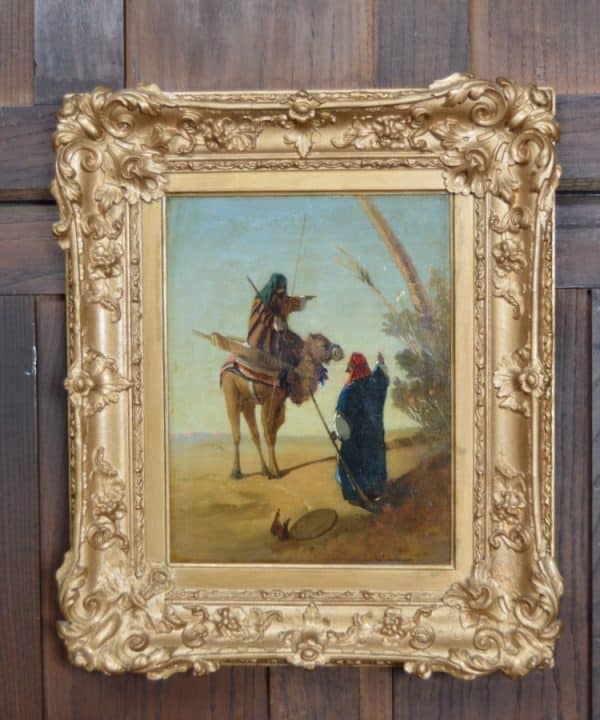 H J Johnson Oil On Board Painting SAI3040 Antique Art 3