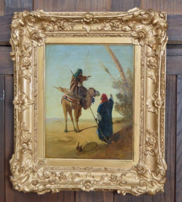 H J Johnson Oil On Board Painting SAI3040 Antique Art 19