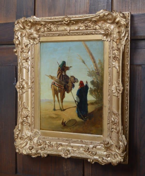 H J Johnson Oil On Board Painting SAI3040 Antique Art 17