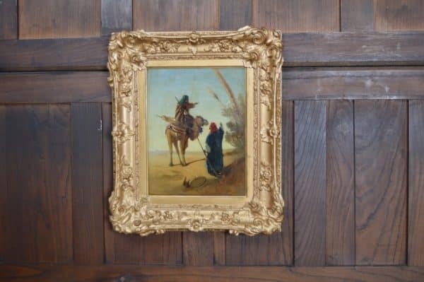 H J Johnson Oil On Board Painting SAI3040 Antique Art 14