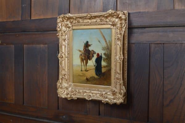 H J Johnson Oil On Board Painting SAI3040 Antique Art 13