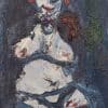 Expressionist Oil Painting of a Clown