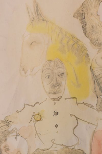 Follower of James Ensor - Symbolist Watercolour Figures - Image 6