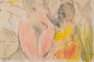 Follower of James Ensor - Symbolist Watercolour Figures - Image 8