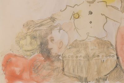 Follower of James Ensor - Symbolist Watercolour Figures - Image 9