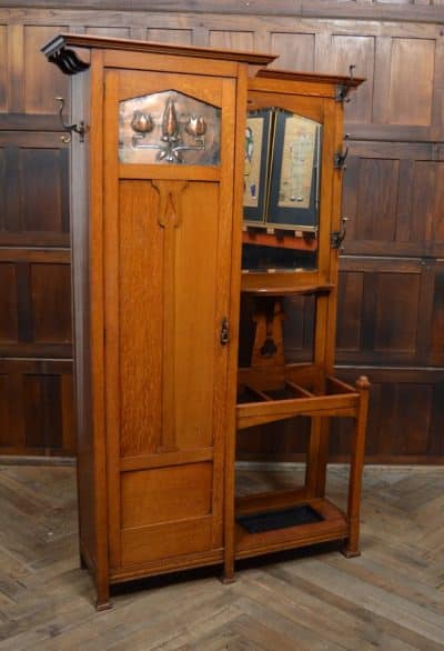 Arts And Crafts Oak Hall Stand/ Robe SAI3110 Antique Furniture 22