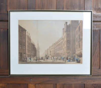 Framed Coloured Print “The Trongate Glasgow” SAI3156 Antique Art 3