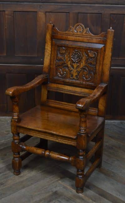 Edwardian Oak Armchair SAI3182 Antique Chairs 3