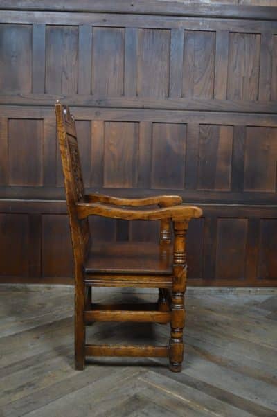 Edwardian Oak Armchair SAI3182 Antique Chairs 6