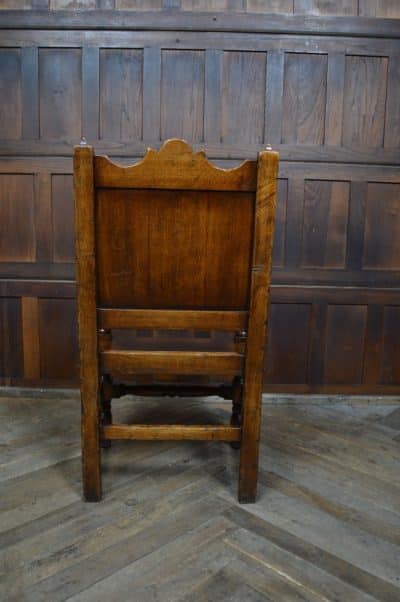 Edwardian Oak Armchair SAI3182 Antique Chairs 5