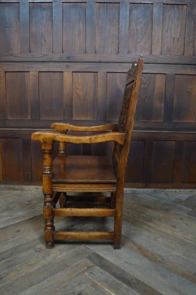 Edwardian Oak Armchair SAI3182 Antique Chairs 4