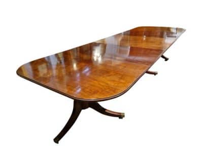 George III Cuban Mahogany Dining Table Antique Furniture 8