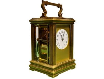 A Fine French Brass Cased Repeater Carriage Clock - Image 2