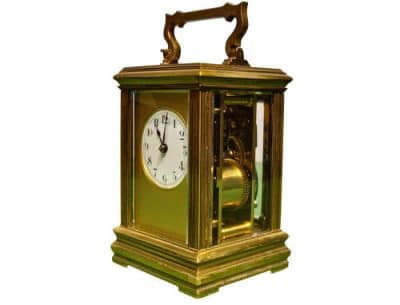 A Fine French Brass Cased Repeater Carriage Clock - Image 3